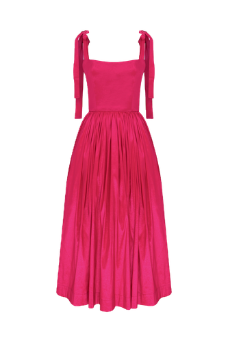 Sibby Midi Dress in Pink - Nazli Ceren - Modalova