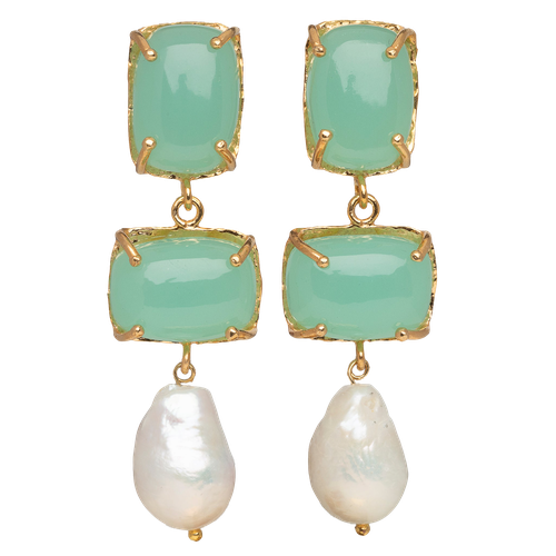 Loren Earrings Pale Green - Christie Nicolaides - Modalova