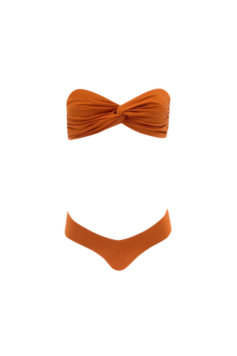Wave Bikini in Tangerine - Top - Sara Cristina - Modalova