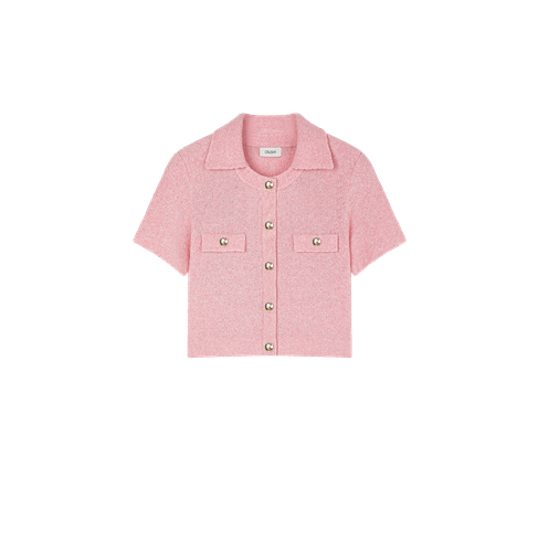 BOUCLÉ SHORT-SLEEVED JACKET - XS - Tops - CRUSH Collection - Modalova