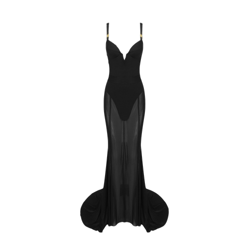 Black iconic gown dress - Daniele Morena - Modalova