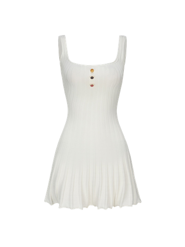 Janelle Knit Dress (White) - Nana Jacqueline - Modalova
