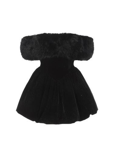 Candice Velvet Dress (Black) - Nana Jacqueline - Modalova