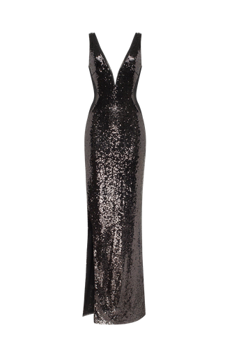 Dazzling fully sequined maxi dress, Smoky Quartz - Milla - Modalova