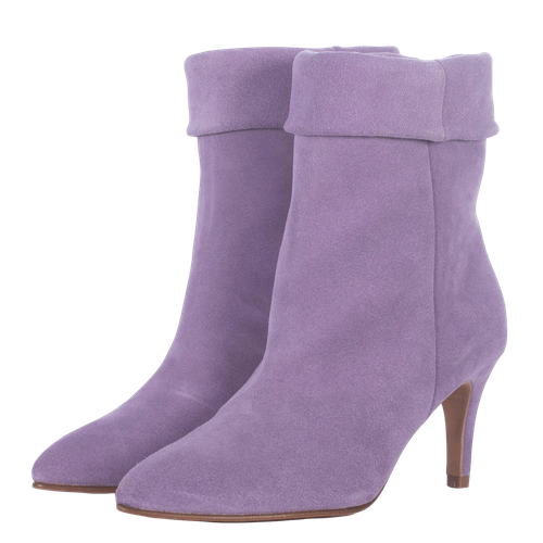 PURPLE SUEDE ANKLE BOOTS - Toral - Modalova