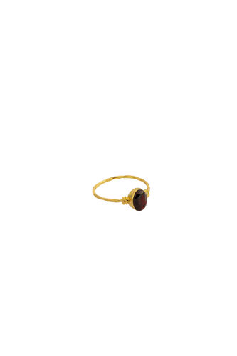 Garnet Gold Ring - Lora Istanbul - Modalova