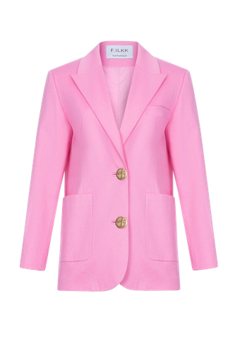 Pink Oversize Jacket - F.ILKK - Modalova
