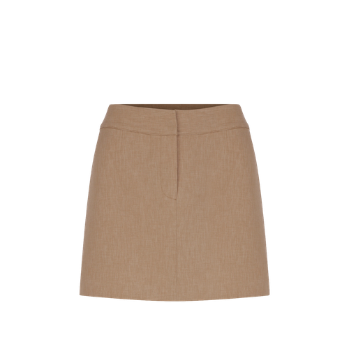 Marde A-Line Mini Skirt in Almond Buff - Nazli Ceren - Modalova