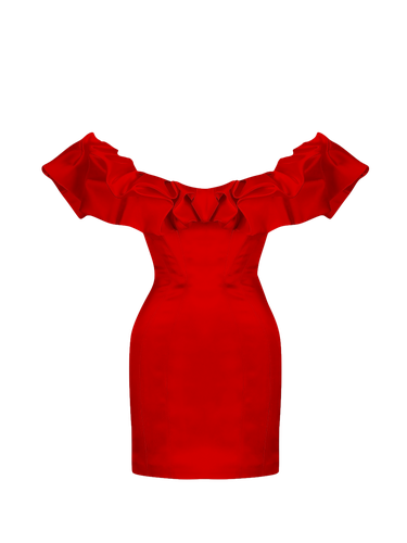 Vienna Dress - Red - Gigii's - Modalova