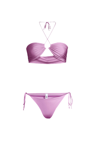 Bahia Bikini with Pearl in Lilac - Bottom - Sara Cristina - Modalova