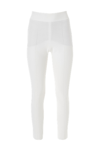 High-waisted white trousers - Lita Couture - Modalova