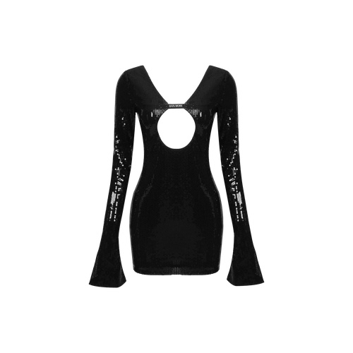 Black sequins mini dress - Daniele Morena - Modalova