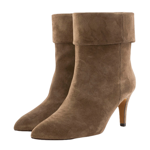 COGÑAC SUEDE ANKLE BOOTS - Toral - Modalova