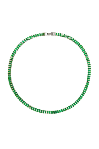 Lina Green Crystal Necklace - THE GALA - Modalova