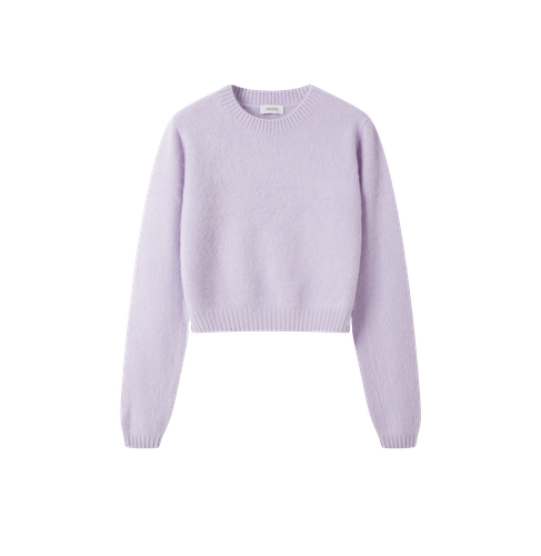 FLUFFY CASHMERE CREWNECK SWEATER - CRUSH Collection - Modalova