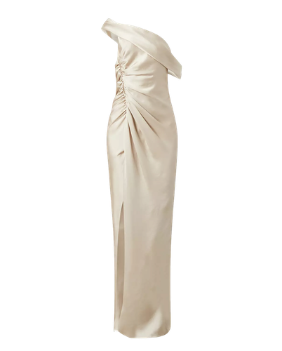 Sahar Cold Shoulder Gown Almond - SIMKHAI - Modalova