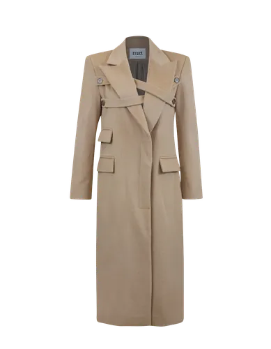 ELOWEN Cashmere Coat Beige - MAET - Modalova