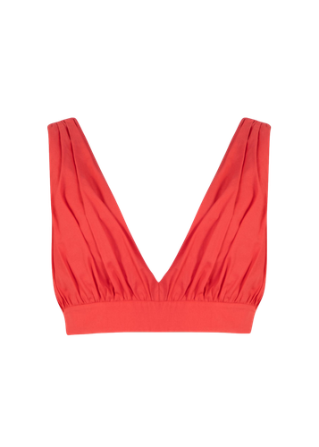 Red Cropped Top - F.ILKK - Modalova