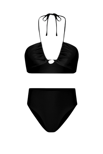 Bahia Bikini with Pearl & High-Waisted Bottom in - Bottom - Sara Cristina - Modalova