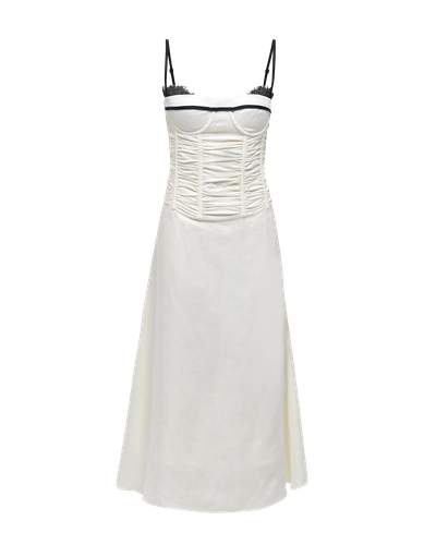 IMA Linen A-line Corset Dress | Women's Midi dresses - MAET - Modalova
