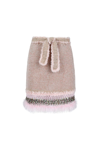 Rococo Baby Handmade Knit Midi Skirt | Women's Mini skirts - ANDREEVA - Modalova