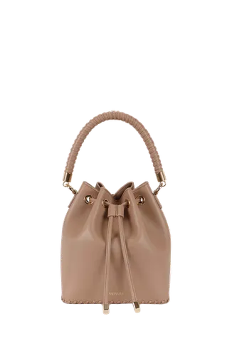 MOCHA LEATHER BUCKET | Women's Bucket bags - Saonara - Modalova