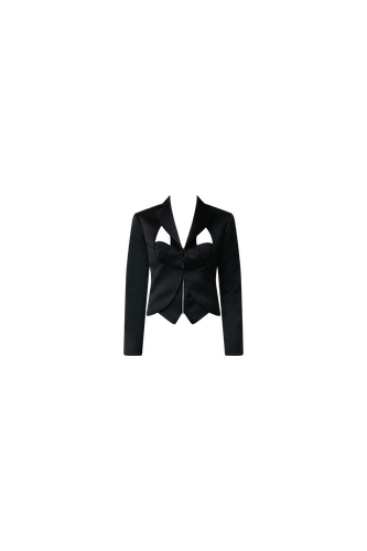 Anastasia Bustier Blazer | Women's Charcoal Blazers - Odette + Odile - Modalova