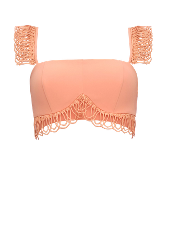 RIZO CROP TOP - POWDER PEACH | Women's Crop tops - Andrea Iyamah - Modalova