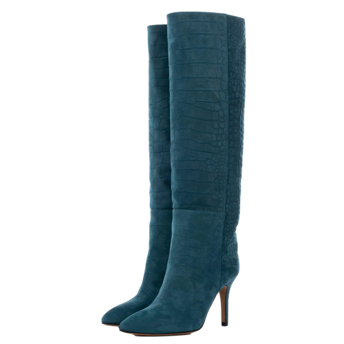 AURA DARK MARE MOCK CROC TALL BOOTS - 36 - Boots - Toral - Modalova