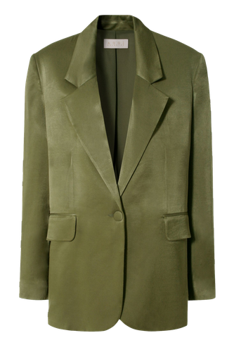 Blazer Bellamy Satin Olive Branch | Women's Blazers - HALEWSKI - Modalova