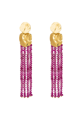 Liliana Fuchsia Earrings | Women's Earrings - Lavani Jewels - Modalova
