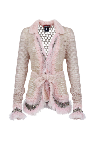 Baby Handmade Knit Short Cardigan | Women's Cardigans - ANDREEVA - Modalova