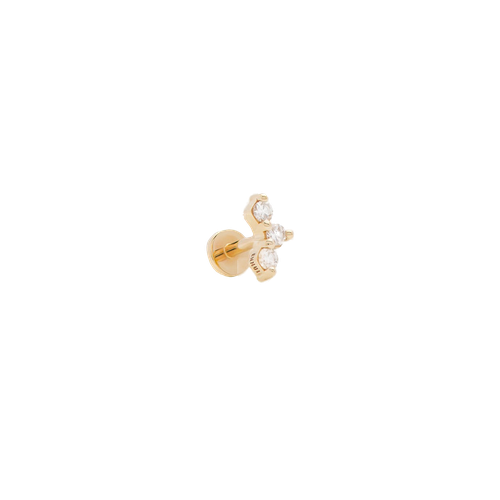 HONEY I'M HOME LABRET - WHITE DIAMOND & YELLOW | Women's Earrings - ENNUI - Modalova
