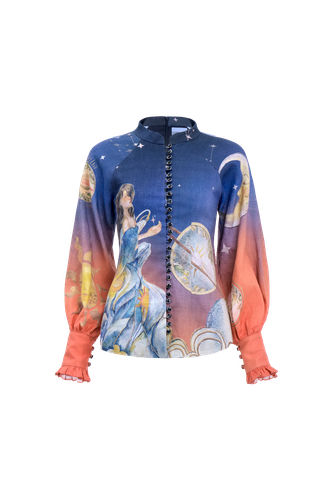 Starlit Mother Blouse - XXS - Blouses - JUSTIN TONG - Modalova