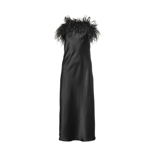 ROMA SILK FEATHER DRESS | Women's Maxi dresses - Vasiliki - Modalova