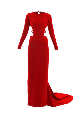 Crystal bows long dress | Women's Maxi dresses - Compte Spain - Modalova