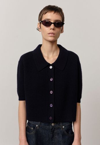Aria Knit Cardigan - Navy | Women's Clothing - HERSKIND - Modalova