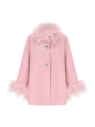 Angelica Feather Coat () - M - Coats - Nana Jacqueline - Modalova