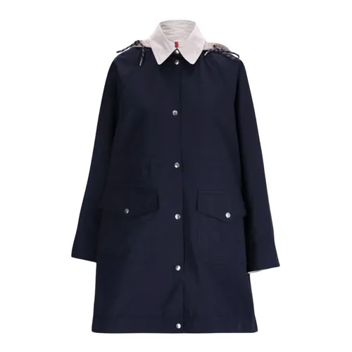 Moncler - Coats > Parkas - Blue - Moncler - Modalova