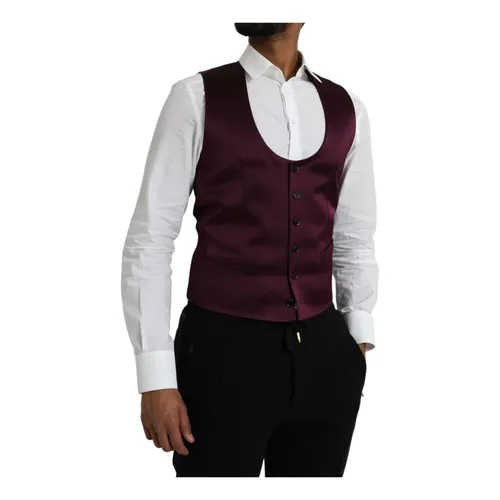 Suits > Suit Vests - - Dolce & Gabbana - Modalova