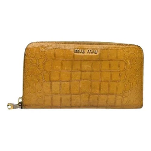 Pre-owned > Pre-owned Accessories > Pre-owned Wallets - - Miu Miu Pre-owned - Modalova