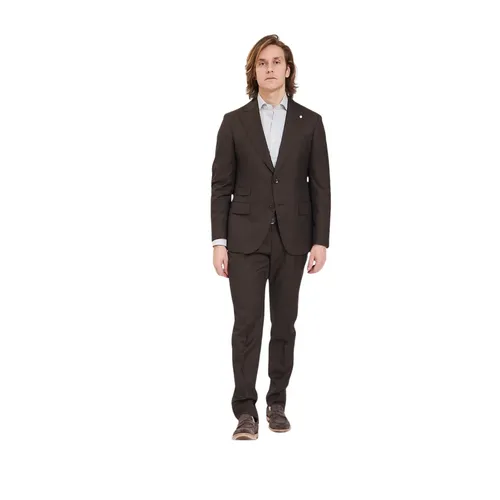 Suits > Suit Sets > Single Breasted Suits - - Luigi Bianchi Mantova - Modalova