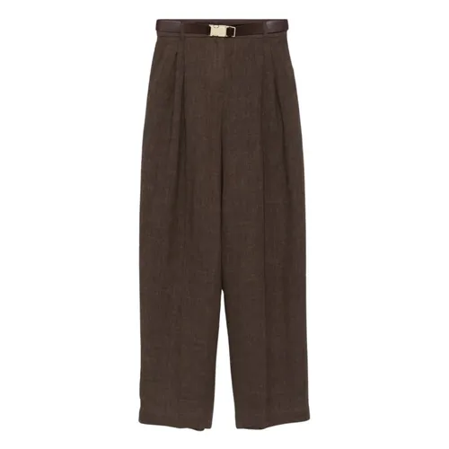 Trousers > Tapered Trousers - - Max Mara Studio - Modalova
