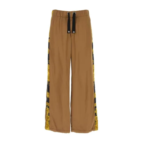 Trousers > Wide Trousers - - Versace - Modalova