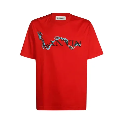 Lanvin - Tops > T-Shirts - Red - Lanvin - Modalova