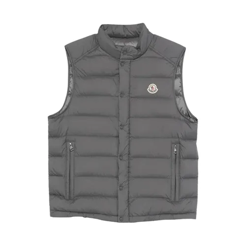 Moncler - Jackets > Vests - Gray - Moncler - Modalova