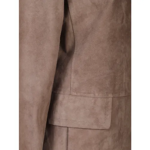 Jackets > Leather Jackets - - Max Mara - Modalova