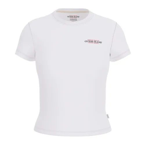 Guess - Tops > T-Shirts - White - Guess - Modalova