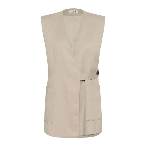 Jackets > Vests - - Soaked in Luxury - Modalova