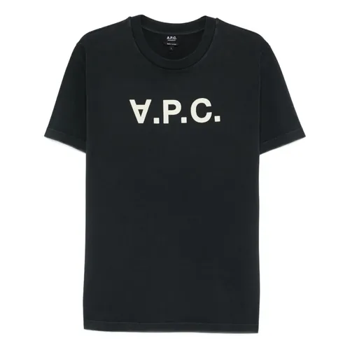 A.p.c. - Tops > T-Shirts - Black - A.p.c. - Modalova
